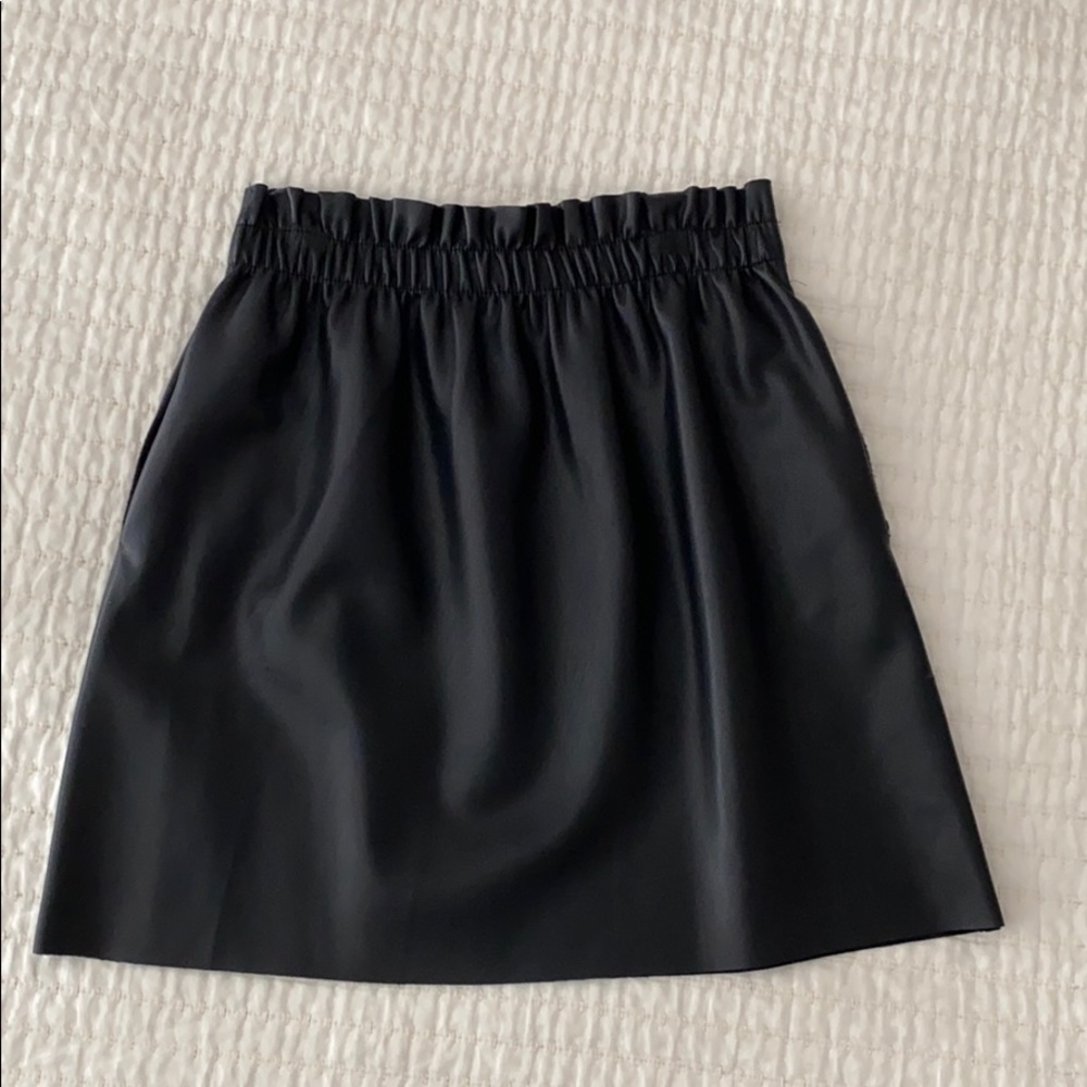 Faux leather skirt